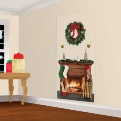 Party Delights Scene Setters<Holiday Fireplace Scene Setter - 85Cm X 165Cm