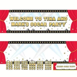 Hollywood Giant Sign Banner - 1.65M<Party Delights