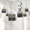 Hollywood Hanging Swirls Decoration - 60Cm (12Pk)<Party Delights Best