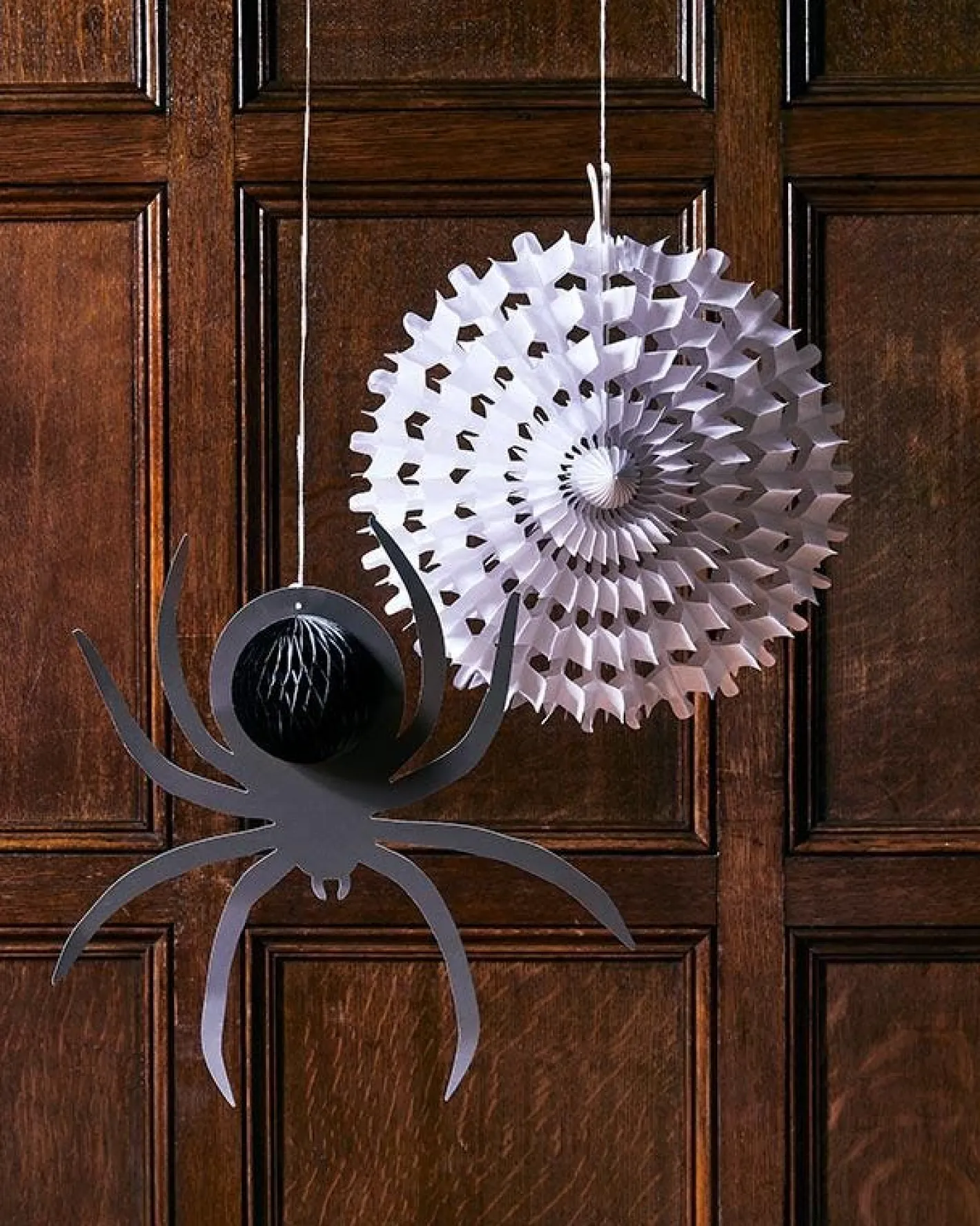 Party Delights Hanging Decorations<Honeycomb Spider & Web (2Pk)