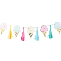Ice Cream Foil Tassel Garland - 1.4M<Party Delights New