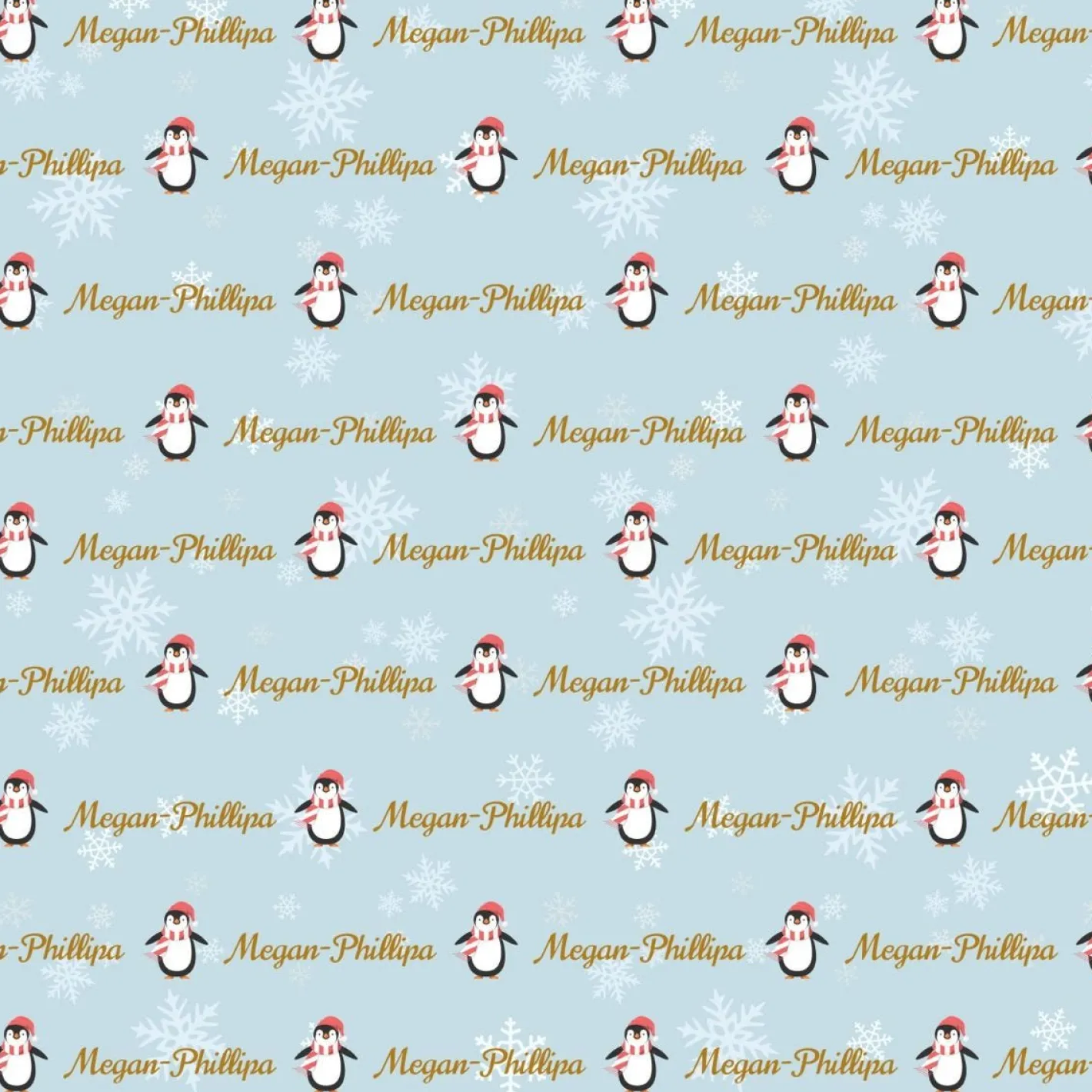 Party Delights Gift Wrapping<Icy Penguins Wrapping Paper