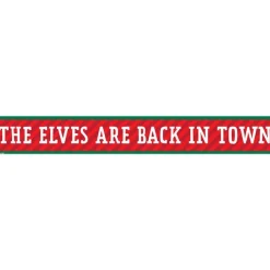 Party Delights Outdoor Decorations<I'M Back Elf Christmas Paper Banners - 1M (3Pk)