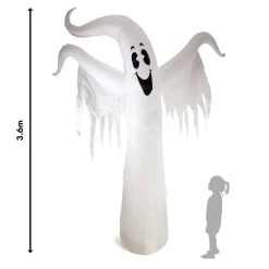 Party Delights Props<Inflatable Colour Changing Ghost - 3.6M