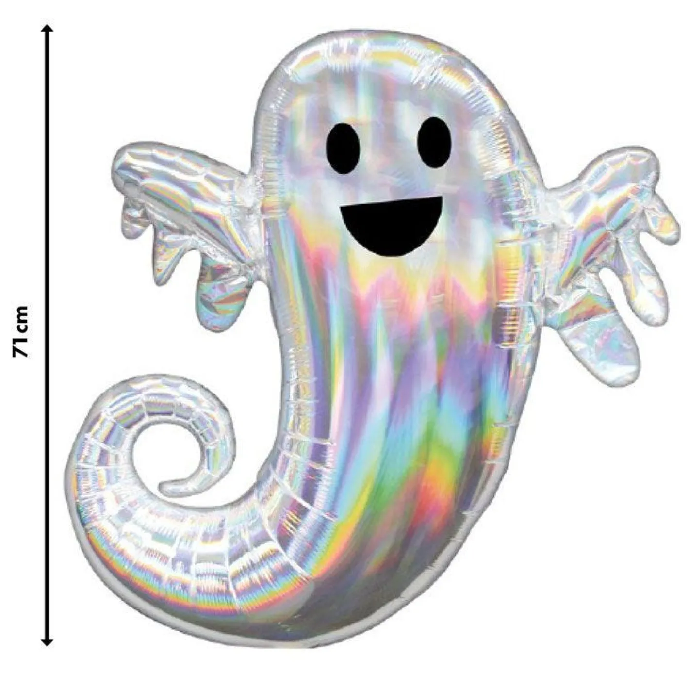 Party Delights Balloons<Iridescent Ghost Supershape Balloon - 25" X 28" Foil