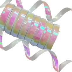 Iridescent Holographic Streamers - 10 Coils<Party Delights Hot