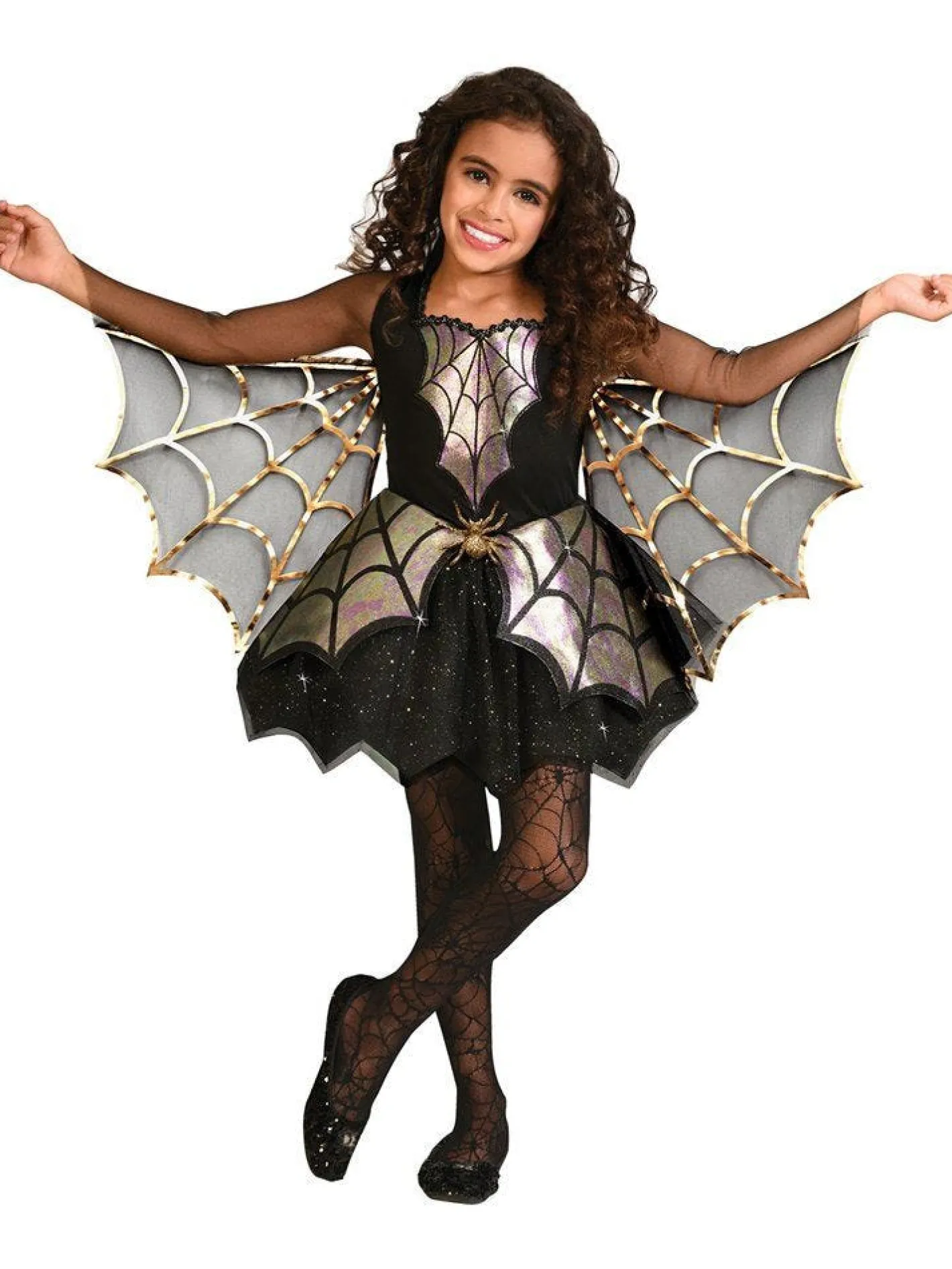Kids' Party Delights Kids'<Iridescent Spider Girl - Child And Teen Costume