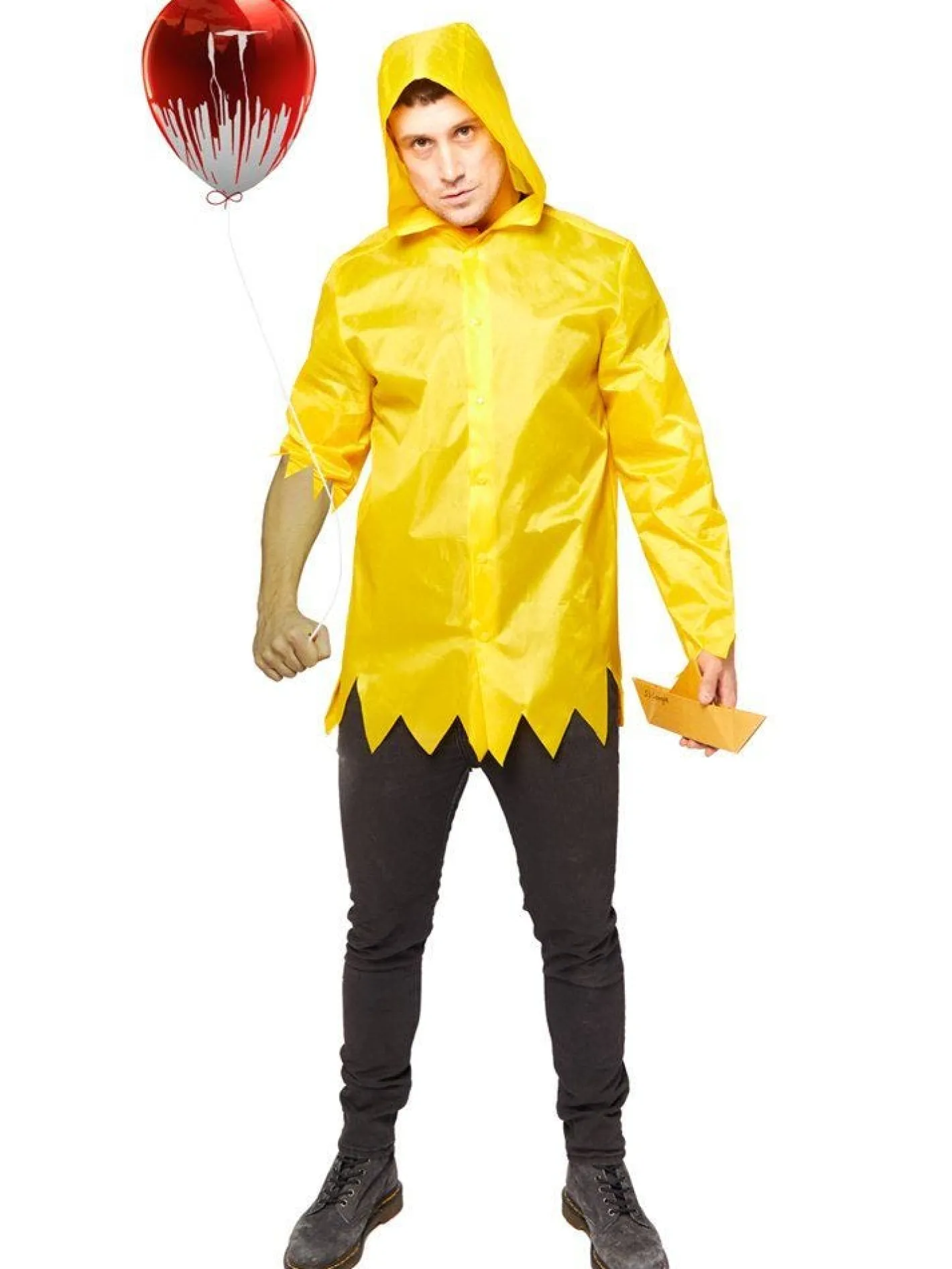 Men's Party Delights Men's<It Georgie Raincoat - Adult Costume