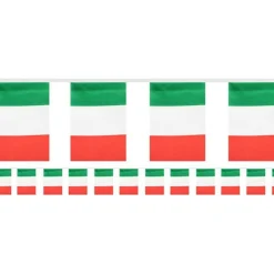 Italian Flag Fabric Bunting - 6M<Party Delights