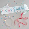 It's My Birthday Paper Sash & Headband<Party Delights Best