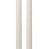 Party Delights Tableware<Ivory Ribbed Candles (2Pk)