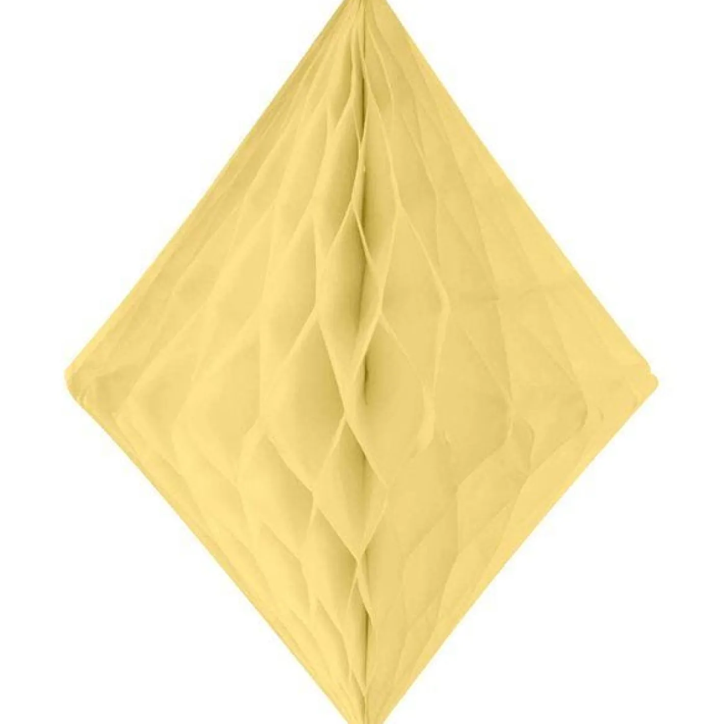Ivory White Honeycomb Diamond Decoration - 30Cm<Party Delights Sale