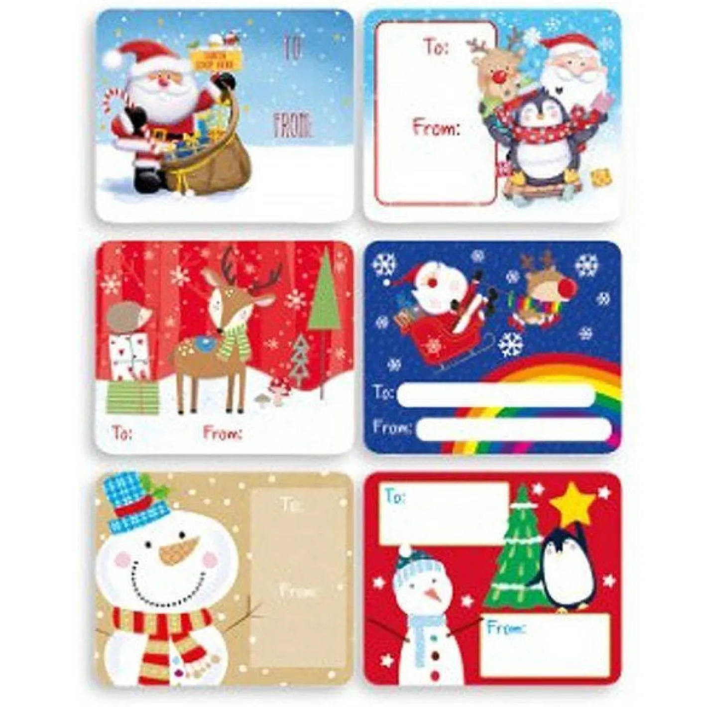 Party Delights Gift Wrapping<Jumbo Self Adhesive Present Labels (60Pk)
