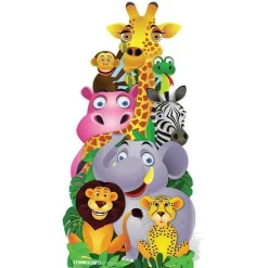 Jungle Friends Cardboard Cutout - 160Cm X 78Cm<Party Delights Online