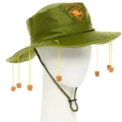 Khaki Australian Hat With Corks<Party Delights Discount