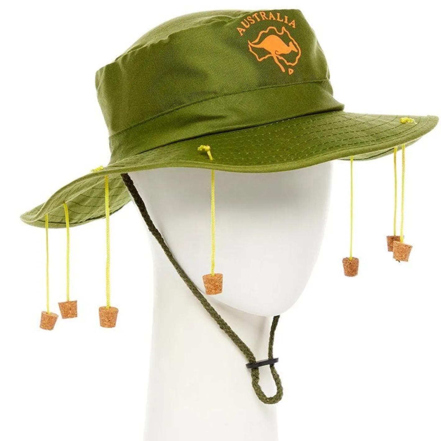 Khaki Australian Hat With Corks<Party Delights Discount