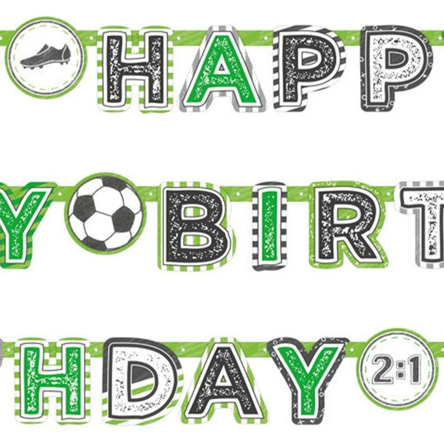 Kicker Party 'Happy Birthday' Paper Banner - 2M<Party Delights Best