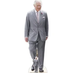 King Charles Cardboard Cutout - 108Cm X 58Cm<Party Delights Online