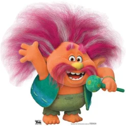 King Peppy Trolls World Tour Cardboard Cutout - 74Cm X 74Cm<Party Delights Outlet
