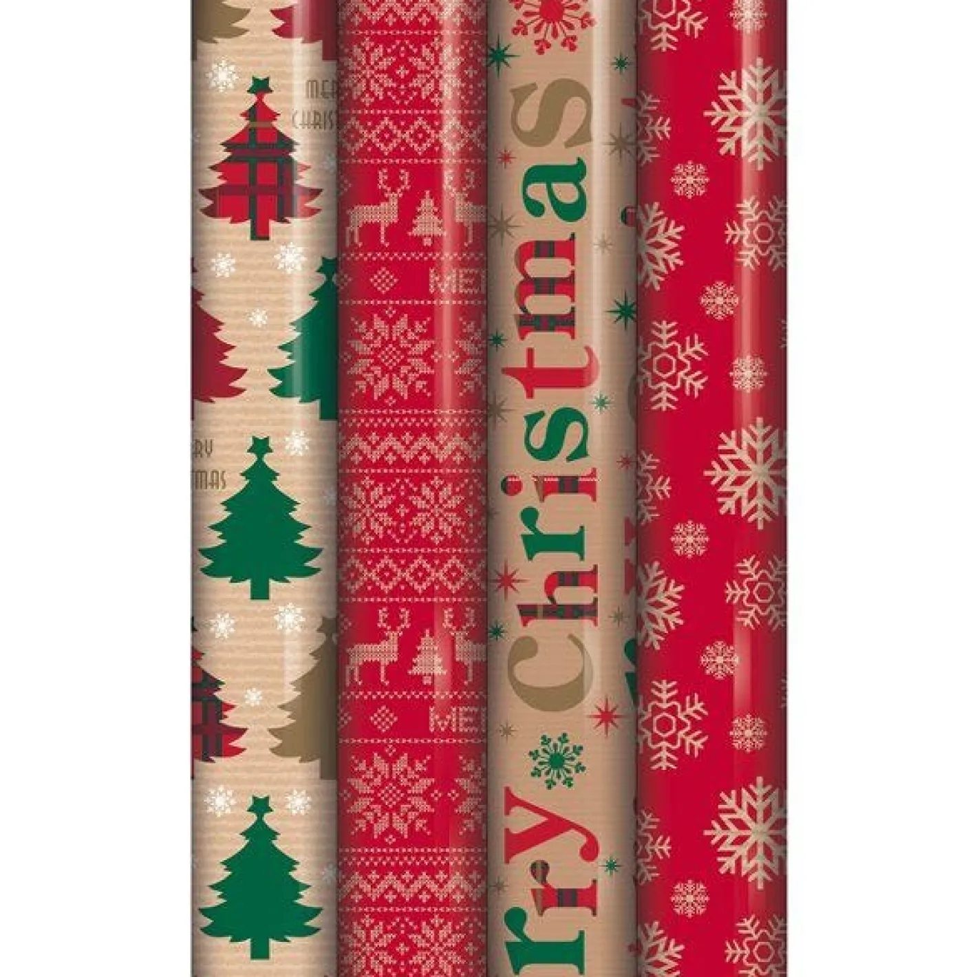 Party Delights Gift Wrapping<Kraft Wrapping Paper Roll 4M - Assorted Designs