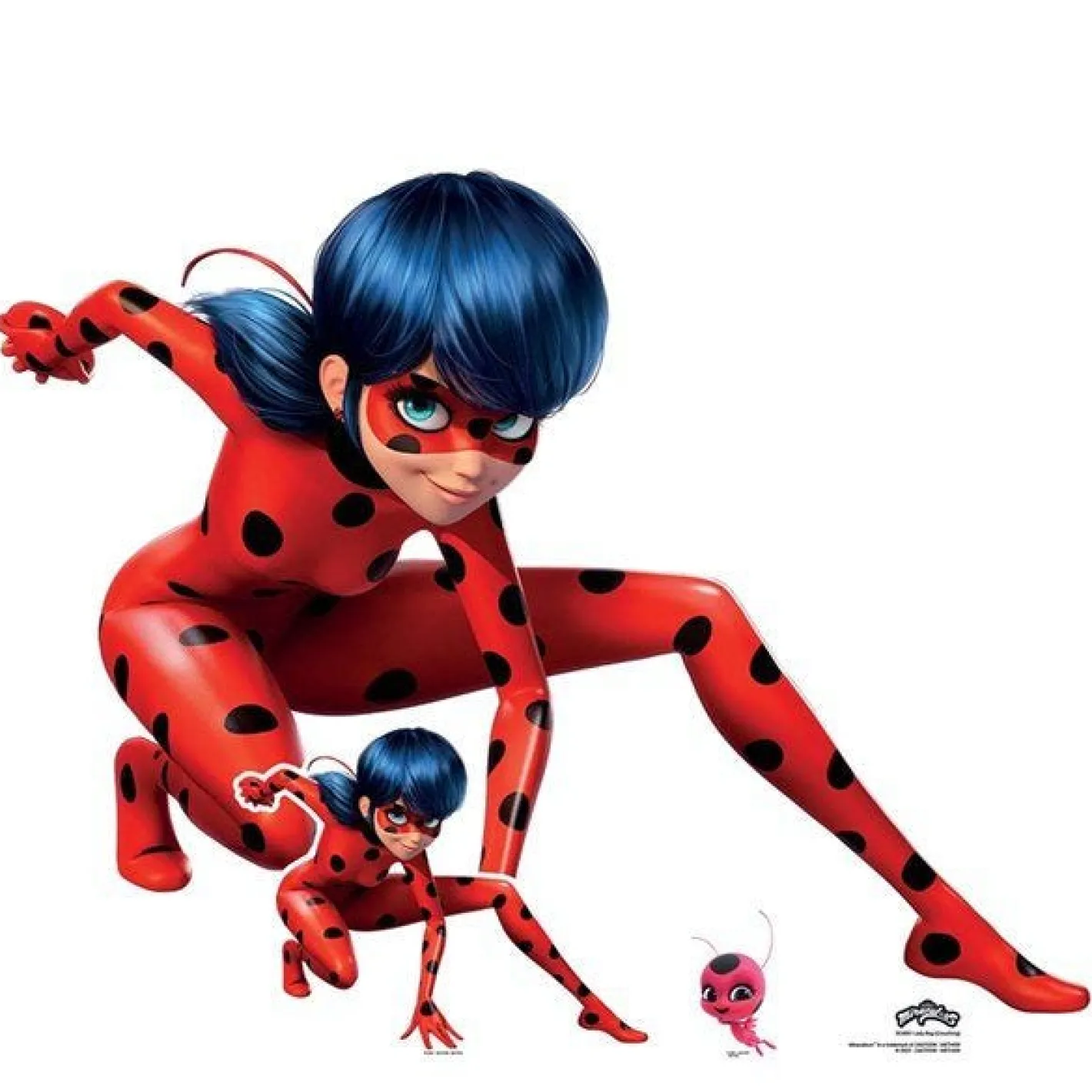 Lady Bug Miraculous Cardboard Cutout - 93Cm X 116Cm<Party Delights Best