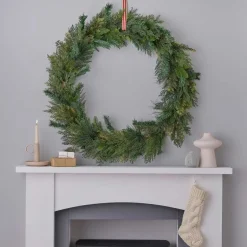 Party Delights Wreaths & Garlands<Large Foliage Christmas Wreath - 90Cm