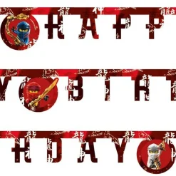 Lego Ninjago 'Happy Birthday' Paper Banner - 2M<Party Delights