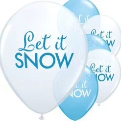 Party Delights Snowflake Decorations<Let It Snow Balloons - 11" Latex (6Pk)