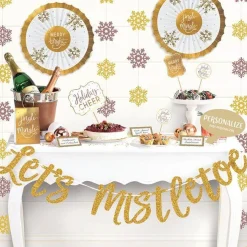 Party Delights Snowflake Decorations<Let's Mistletoe Deluxe Buffet Decorating Kit