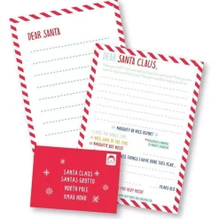 Party Delights Christmas Party Accessories<Letter To Santa Kit (8Pk)