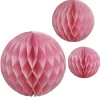 Party Delights Hanging Decorations<Light Pink Paper Honeycomb Hanging Decorations (3Pk)