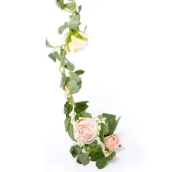 Light Pink Rose Garland - 1.75M<Party Delights Outlet
