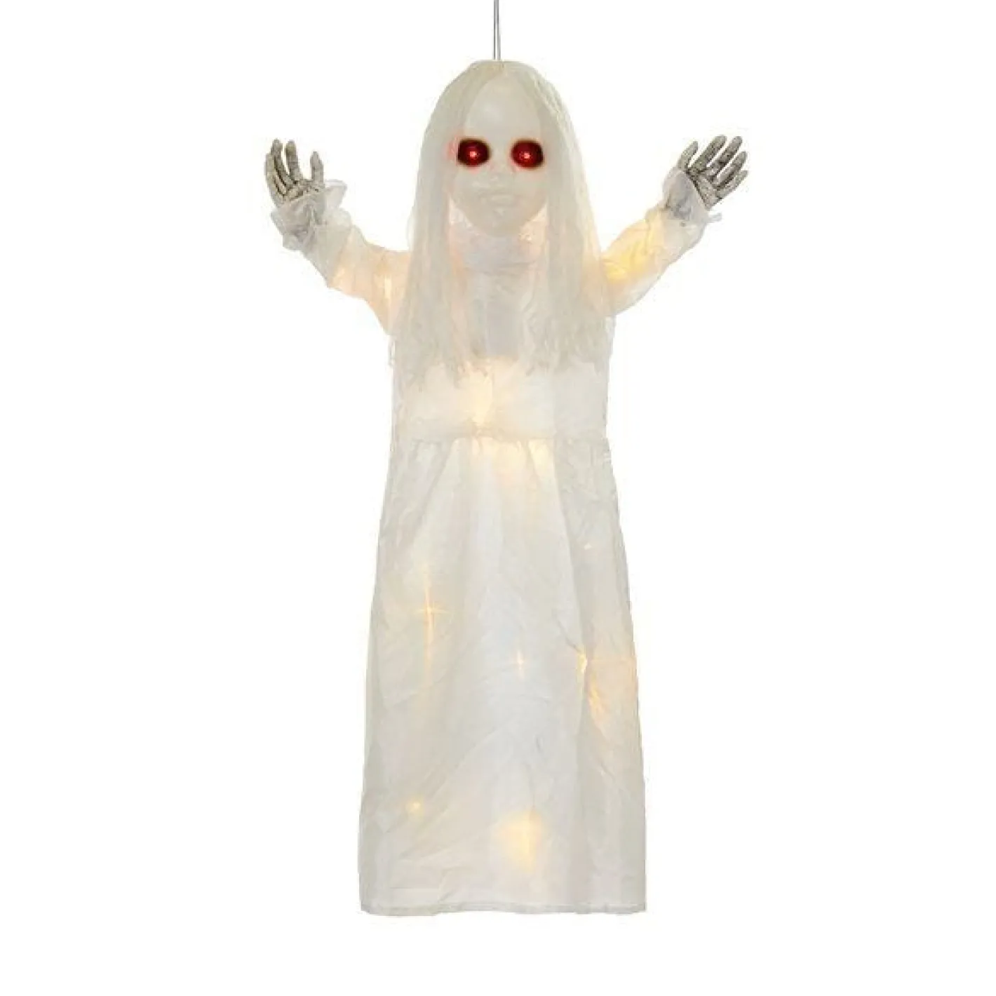 Party Delights Props<Light Up Hanging Girl Ghost - 90Cm
