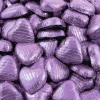 Lilac Foil Chocolate Hearts - 1Kg<Party Delights Outlet