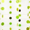 Lime Green Glitter Hanging String Decorations - 2.1M (6Pk)<Party Delights