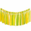 Lime Green, Yellow, & Light Yellow Plastic Fringe Photo Backdrop Kit<Party Delights Best