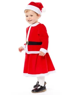 Kids' Party Delights Kids'<Little Miss Santa - Baby And Toddler Costume