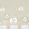 Love & Leaves Hanging Swirl Decorations (12Pk)<Party Delights Hot