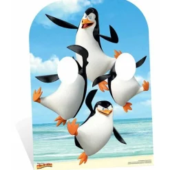 Madagascar Penguins Stand-In Cardboard Photo Prop - 183Cm X 61Cm<Party Delights Hot