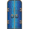 Magical Double Doors Blue Cardboard Cutout - 191Cm X 94Cm<Party Delights Outlet