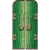 Magical Double Doors Green Cardboard Cutout - 191Cm X 94Cm<Party Delights Clearance