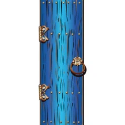 Magical Single Door Blue Cardboard Cutout - 195Cm X 68Cm<Party Delights New