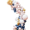 Marble, Navy & Gold Chrome Large Balloon Arch Diy Kit - 200 Balloons<Party Delights