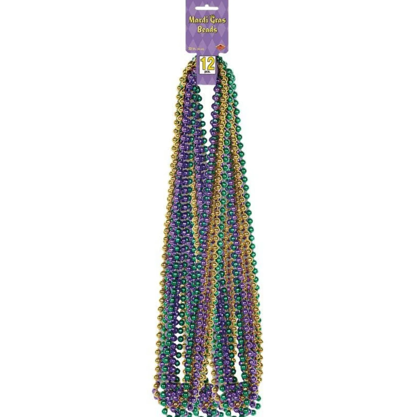 Mardi Gras Bead Necklace (12Pk)<Party Delights Outlet