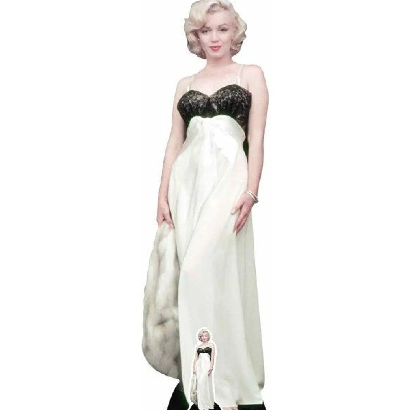 Marilyn Monroe White Gown Cardboard Cutout - 169Cm X 50Cm<Party Delights Clearance