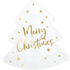 Party Delights Tableware<Merry Christmas Tree Napkins (20Pk)