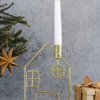 Party Delights Tableware<Metal House Dinner Candle Holder