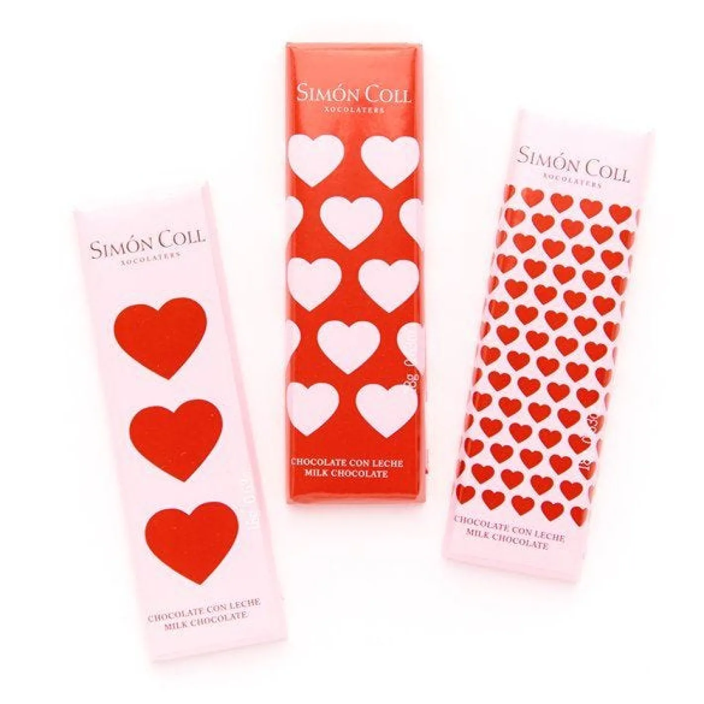 Milk Chocolate Heart 3 Mini Bars Strip - 54G (3Pk)<Party Delights Hot