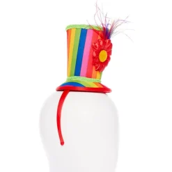 Mini Rainbow Top Hat Headband<Party Delights Online