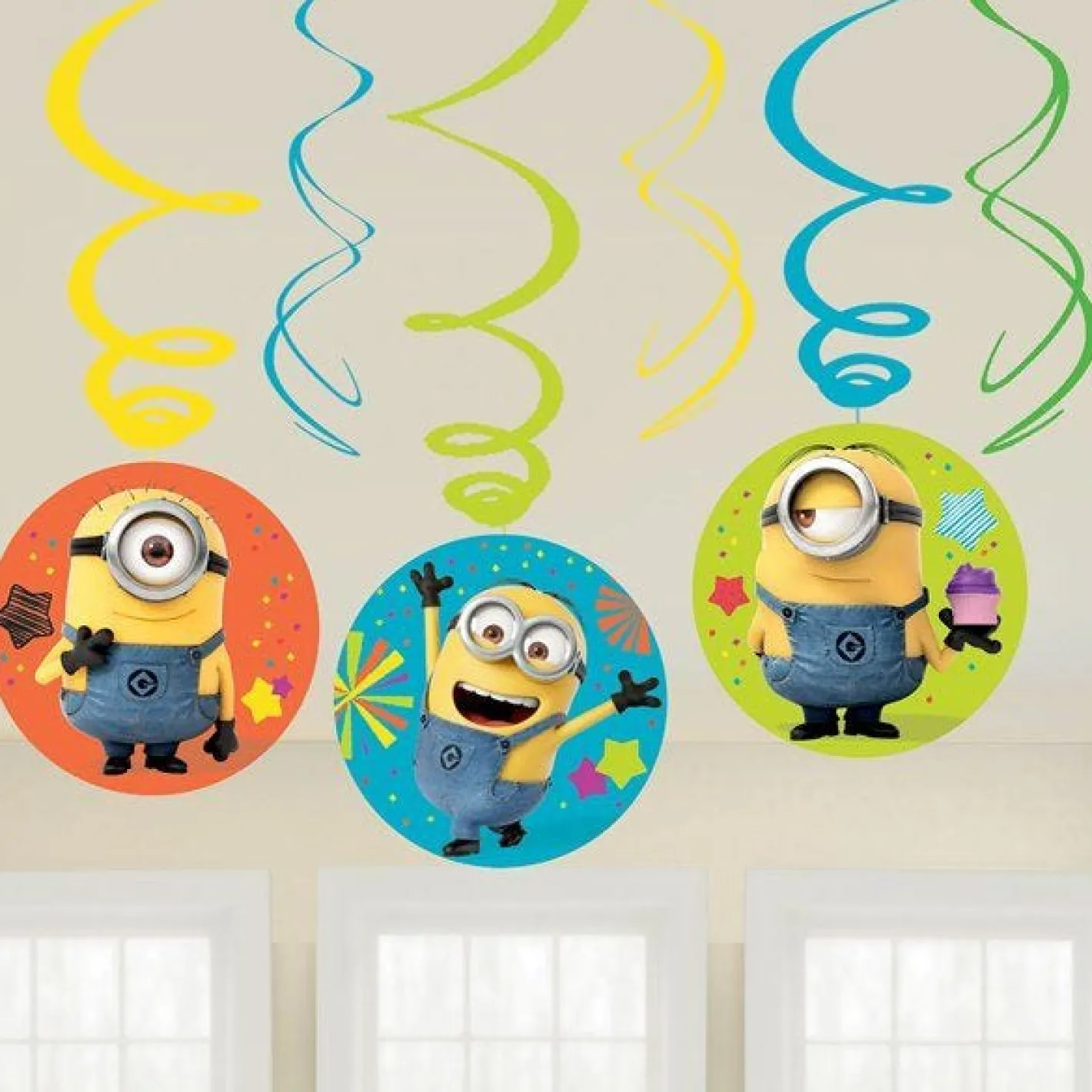 Minions Hanging Swirls - 45Cm (6Pk)<Party Delights New